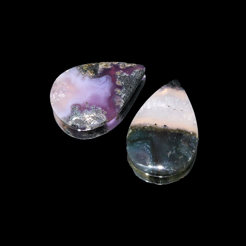 ルース　グレープアゲート＜インドネシア産＞　ドロップカット  [co-g2283]