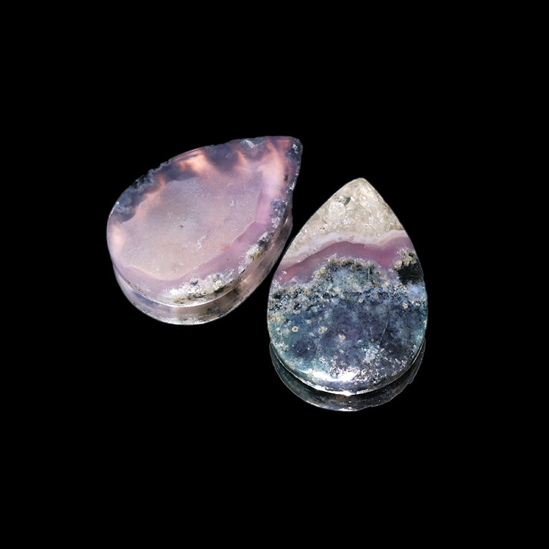 ルース　グレープアゲート＜インドネシア産＞　ドロップカット  [co-g2283]