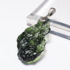 One-of-a-kind Moldavite Pendant Top (Czech Republic) in Silver 925 [co-g1306]