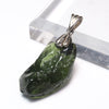 One-of-a-kind Moldavite Pendant Top (Czech Republic) in 925 Silver [co-g1303]