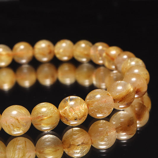 ブレス　ルチルクォーツ＜ブラジル産＞　丸約7mm [co-g2239]