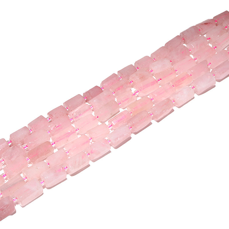 連　ローズクォーツ　変形　多角柱　約6～7×10～11mm [co-g3337]