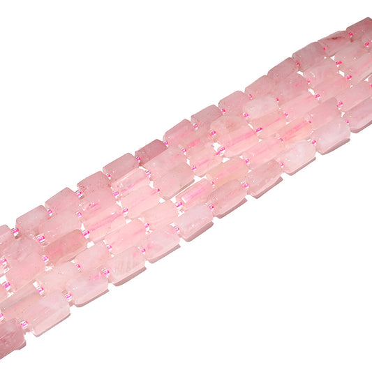 連　ローズクォーツ　変形　多角柱　約6～7×10～11mm [co-g3337]