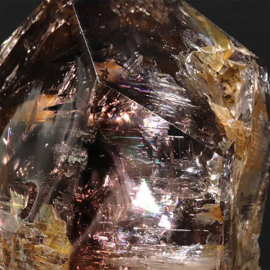 【動画】【一点物】置物　六角柱　エレスチャル　ブラジル産　台付き  [co-g2242]