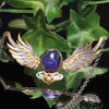 ネックレス　タンザナイト　天使の羽　タンザニア産　silver925  [co-g0321]