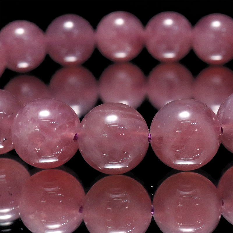 ブレス　スターディープローズクォーツ＜マダガスカル産＞　丸 [co-g2273]