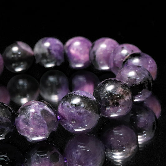 ブレス　ブラックチャロアイト＜ロシア産＞　丸  [co-g2267]