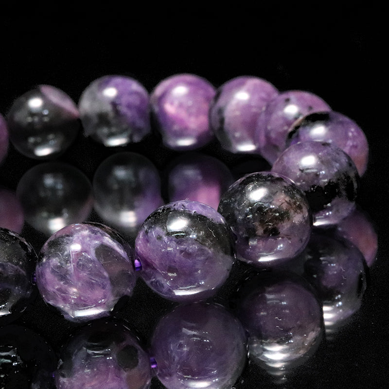 ブレス　ブラックチャロアイト＜ロシア産＞　丸  [co-g2267]