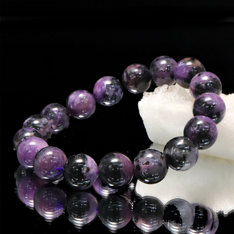 ブレス　ブラックチャロアイト＜ロシア産＞　丸  [co-g2267]