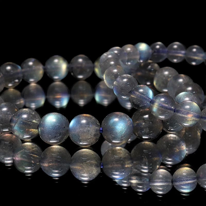 ブレス　ラブラドライト＜マダガスカル産＞　丸  [co-g2268]