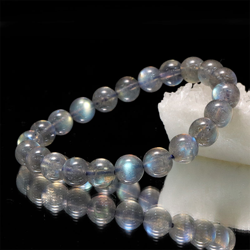 ブレス　ラブラドライト＜マダガスカル産＞　丸  [co-g2268]