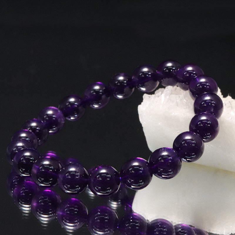 ブレス　アメジスト＜ウルグアイ産＞　丸  [co-g2265]