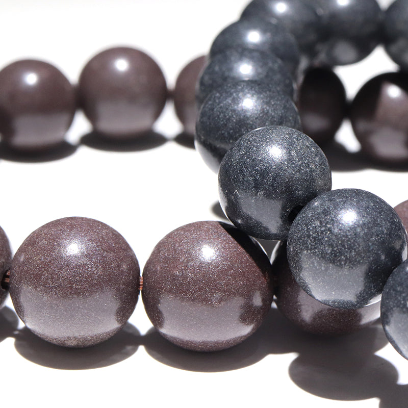 [Japanese Famous Stone] Bracelet Genshoseki <Made in Miyagi Prefecture> Round [br-g8194]
