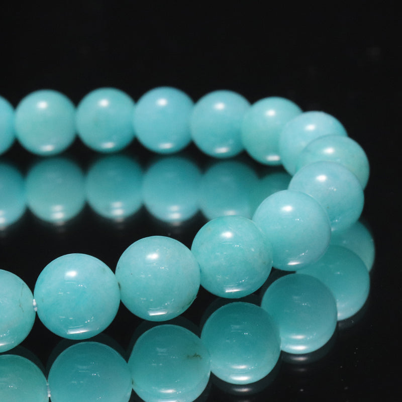 ブレス　アマゾナイト＜ペルー産＞　丸　 [co-g2255]