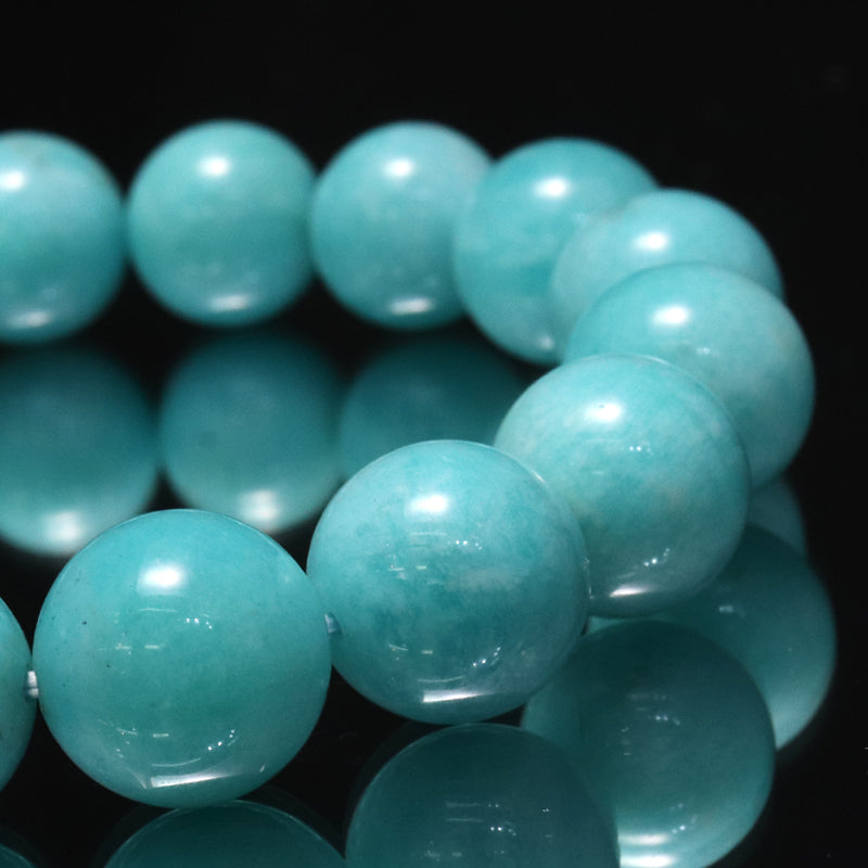 ブレス　アマゾナイト＜ペルー産＞　丸　 [co-g2255]