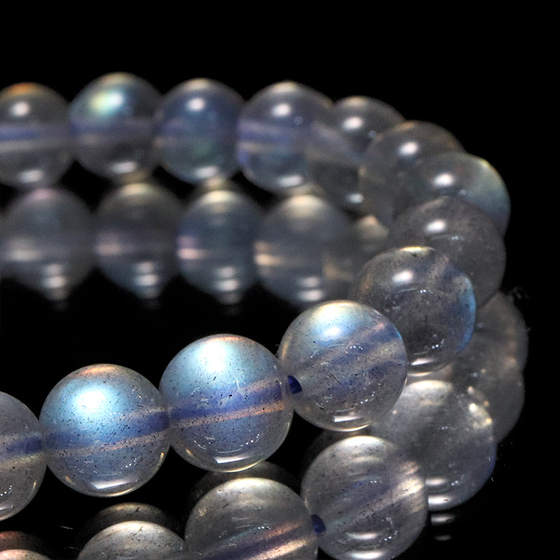 ブレス　ラブラドライト＜マダガスカル産＞　丸  [co-g2268]