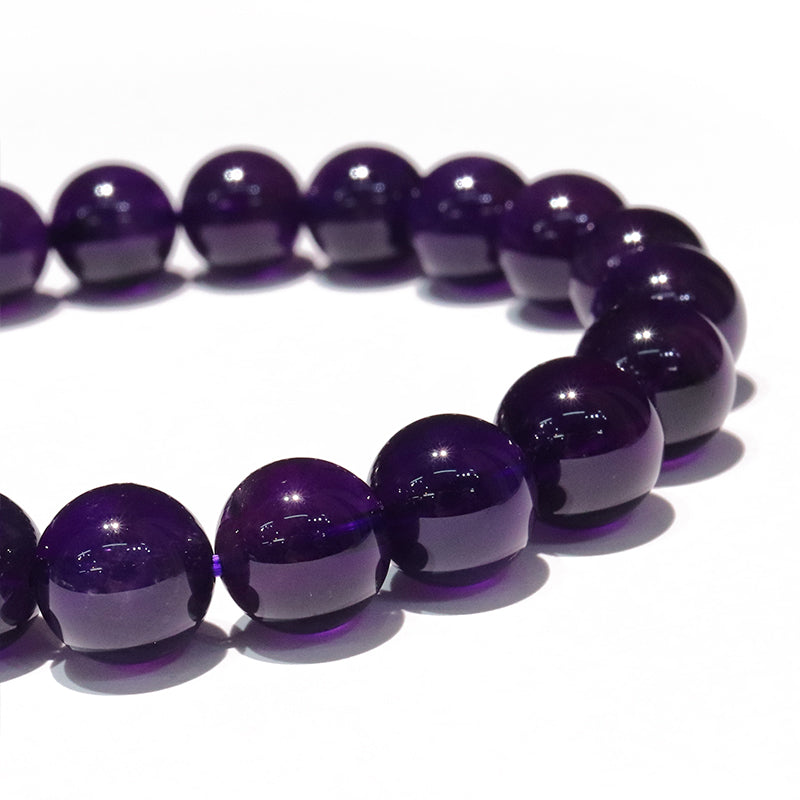 ブレス　アメジスト＜ウルグアイ産＞　丸  [co-g2265]