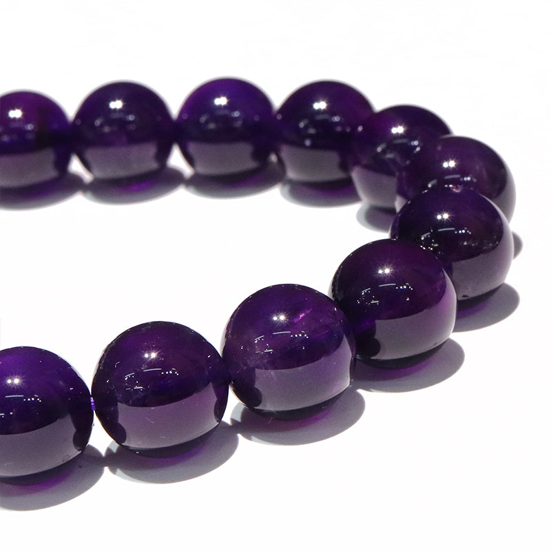 ブレス　アメジスト＜ウルグアイ産＞　丸  [co-g2265]