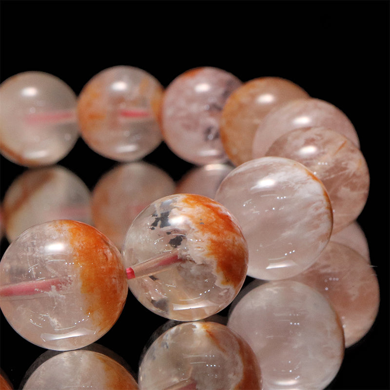 ブレス　セリサイトインクォーツ＜ブラジル産＞　丸 [co-g2271]