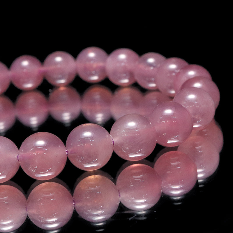 ブレス　スターディープローズクォーツ＜マダガスカル産＞　丸 [co-g2273]