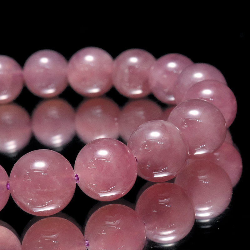 ブレス　スターディープローズクォーツ＜マダガスカル産＞　丸 [co-g2273]