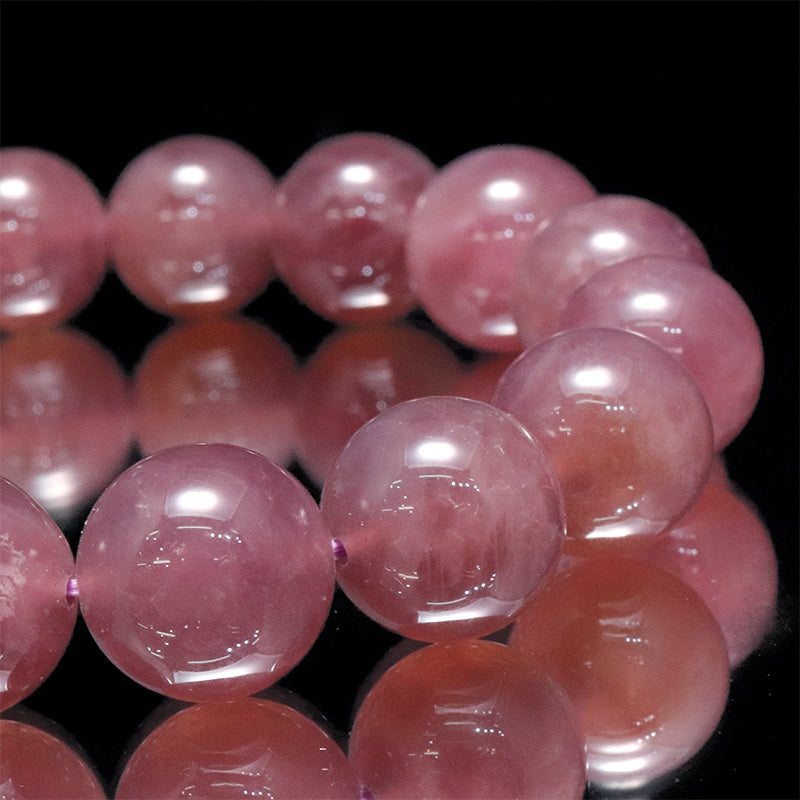 ブレス　スターディープローズクォーツ＜マダガスカル産＞　丸 [co-g2273]