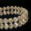 White Garden Quartz Bracelet (Brazil) Round [co-g1330]