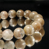 White Garden Quartz Bracelet (Brazil) Round [co-g1330]
