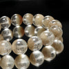 White Garden Quartz Bracelet (Brazil) Round [co-g1330]