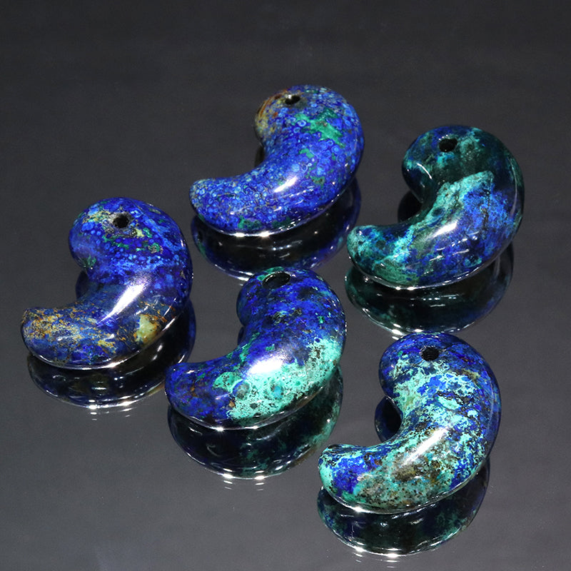 アズロマラカイト＜ペルー産＞　勾玉　  [co-g2289]