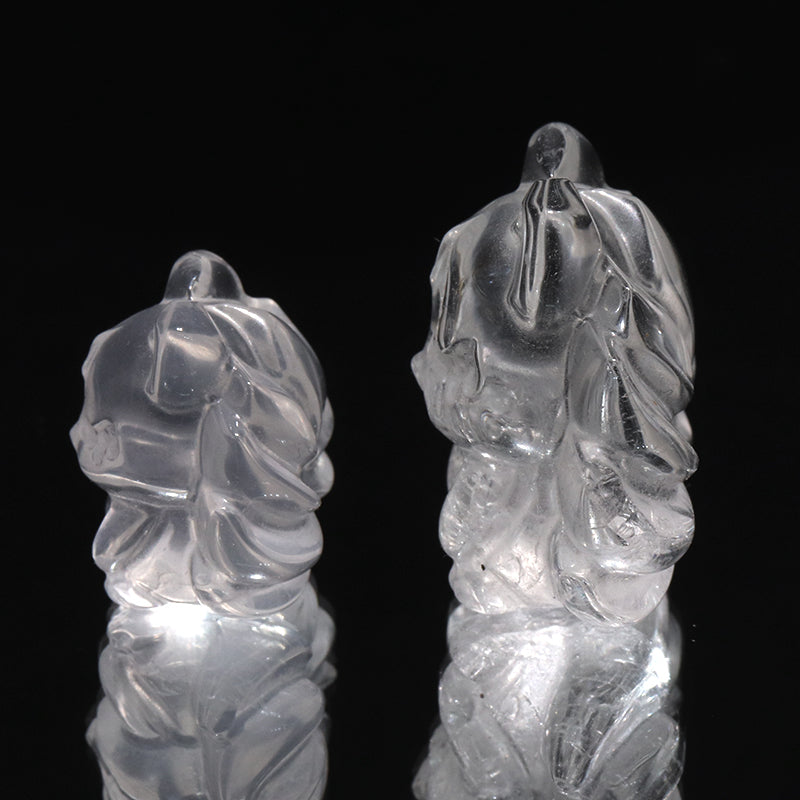 【一点物】彫り物　水晶　九尾の狐　全2サイズ [co-g2287]