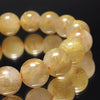 Round Rutilated Quartz Bracelet (Brazil) [co-g1356]