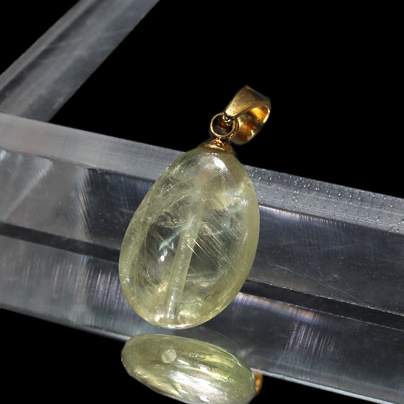 ダイアスポア　トルコ産　ステンレス製　ゴールド　ランダム発送  [co-g2304]