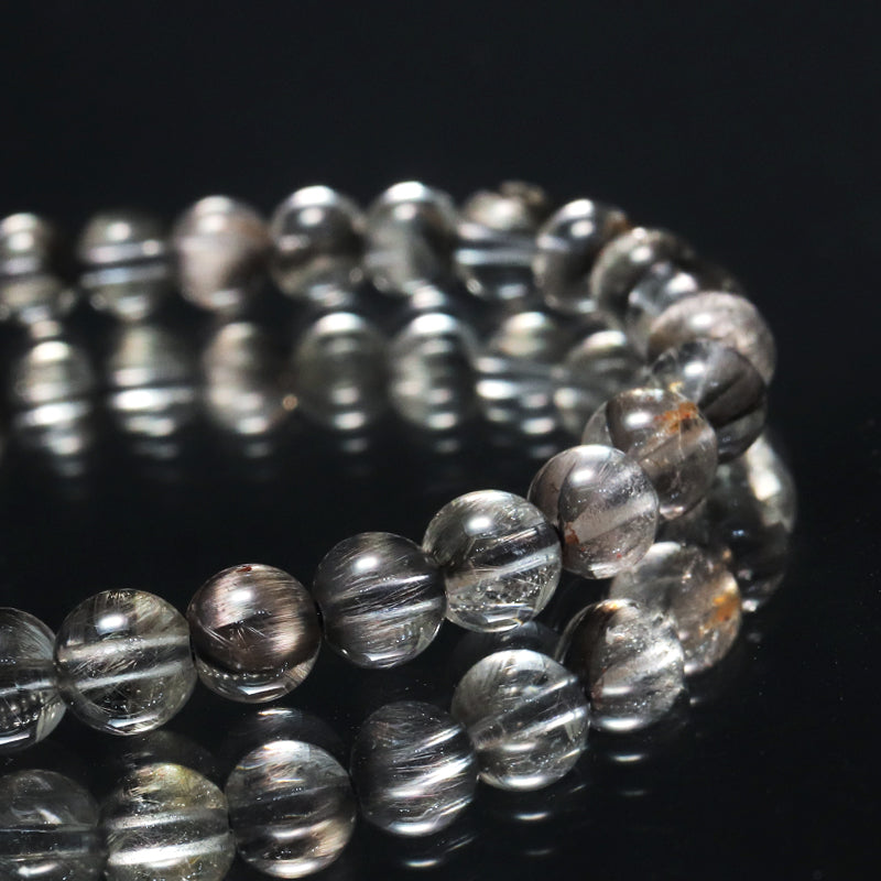 三連ブレス プラチナルチル＜ブラジル産＞ 丸 [co-g1362