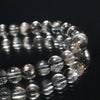 Triple bracelet, platinum rutile (Brazilian), round [co-g1362]