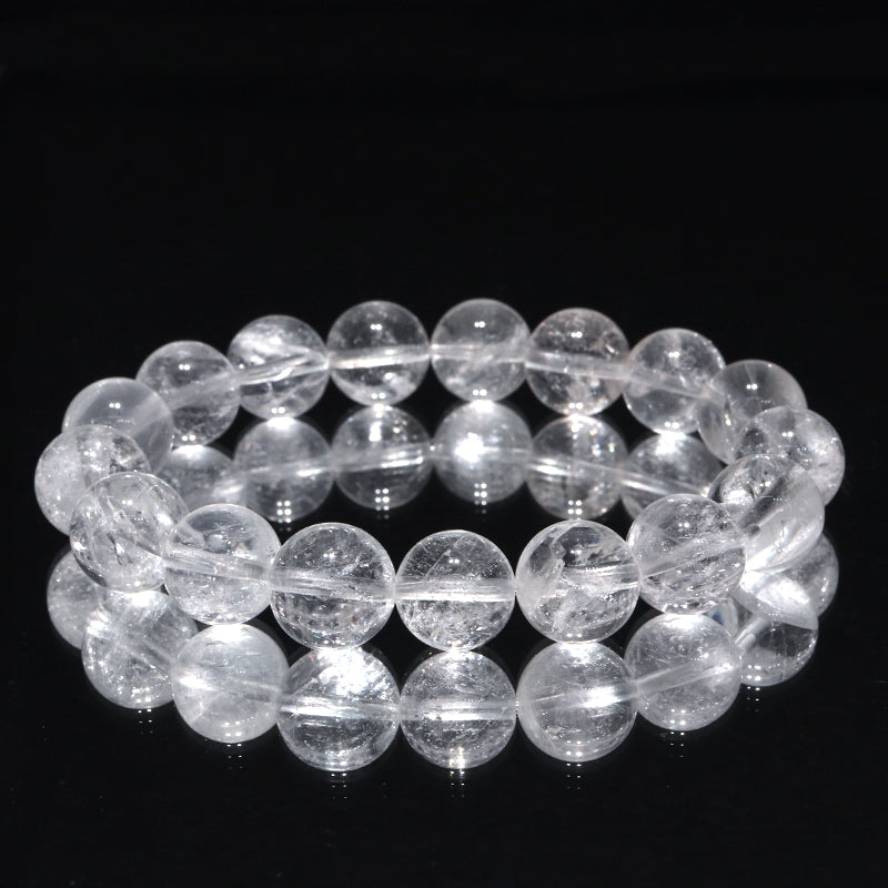 手链 Ganesh Himal 石英 <Ganesh Himal> 石英 AA 级圆形 [br-g0059]