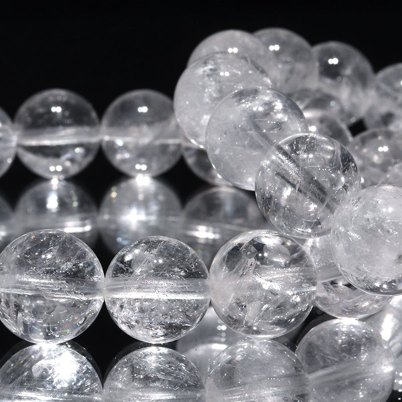 手链 Ganesh Himal 石英 <Ganesh Himal> 石英 AA 级圆形 [br-g0059]