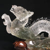 [Video] [One-of-a-kind] Carved Garden Quartz Dragon from Brazil with stand [co-g1367]