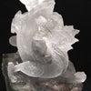 [Video] [One-of-a-kind] Carved Garden Quartz Dragon from Brazil with stand [co-g1369]