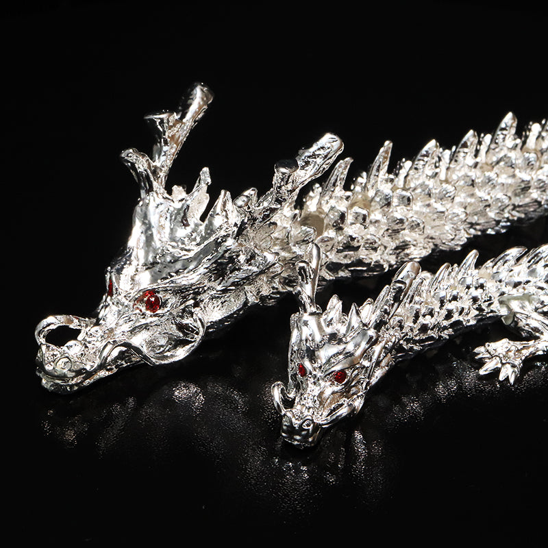 置物　銀龍　銅製 [co-g1391]