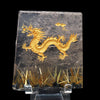 [Video] [One-of-a-kind] Carved Plate, Taichin (Sun Dragon), Made in Brazil, Approx. 8.6cm x 10.4cm x 1.6cm, with stand [co-g1409]