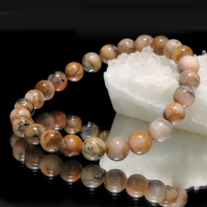 AAランク　フェナカイト＜ブラジル産＞　ブレス　丸　証明書付き  [co-g2326]