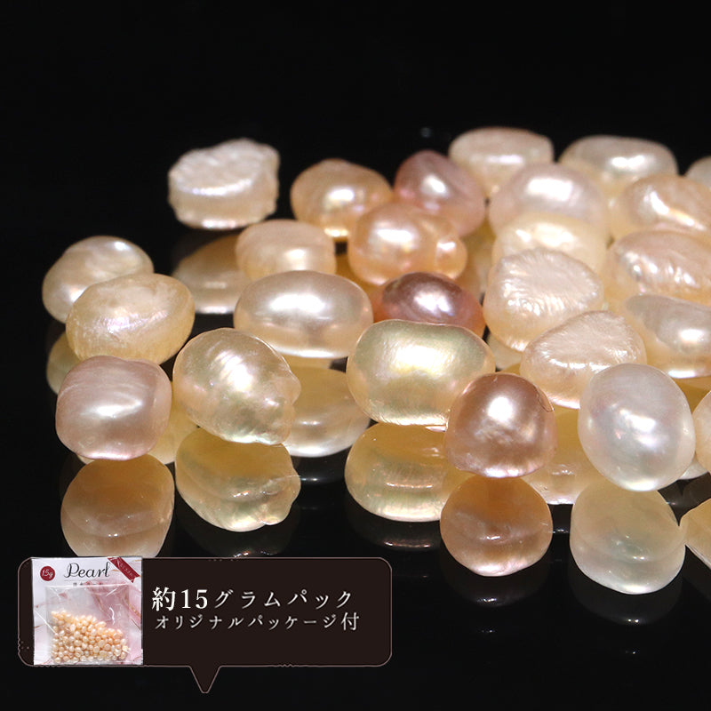 Sazare freshwater pearls, no holes, approx. 15g [gr-g3009]