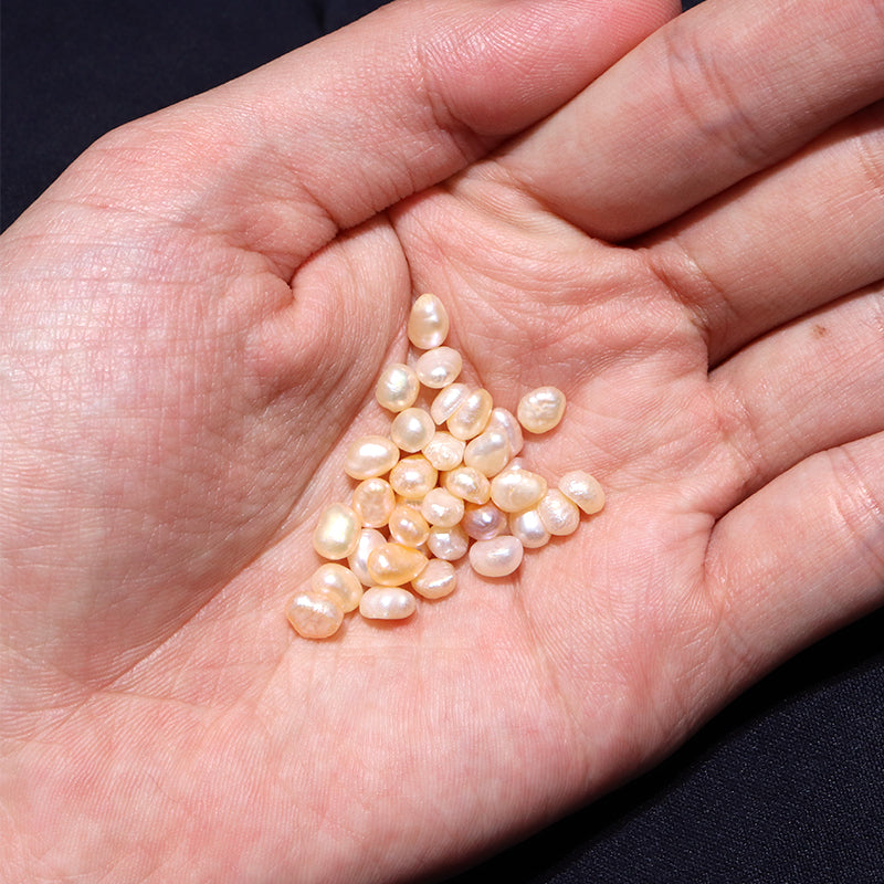 Sazare freshwater pearls, no holes, approx. 15g [gr-g3009]