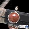 [Japanese Stone] Aichi Rhodonite Pendant Top (Aichi Prefecture) Round, Approx. 10mm, Silver 925, Made in Japan [co-g1416]