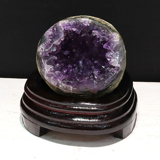 笑口アメジスト＜ウルグアイ産＞　ドーム  [co-g2323]