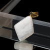 [Japanese Stone] Pendant Top: Asuka Sakura Quartz (Nara Prefecture), Approx. 8-15mm x 16-22mm, Stainless Steel, Made in Japan [co-g1428]