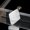 [Japanese Stone] Pendant Top: Asuka Sakura Quartz (Nara Prefecture), Approx. 8-15mm x 16-22mm, Stainless Steel, Made in Japan [co-g1428]