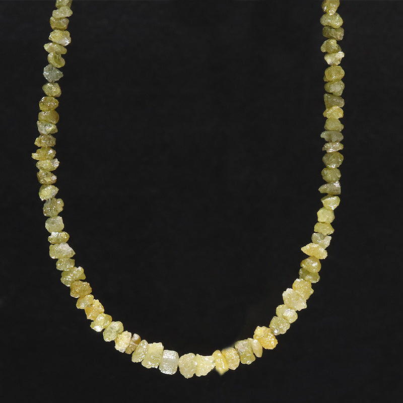 ダイヤモンド＜南アフリカ産＞　ネックレス　原石　約2mm  [co-g2333]