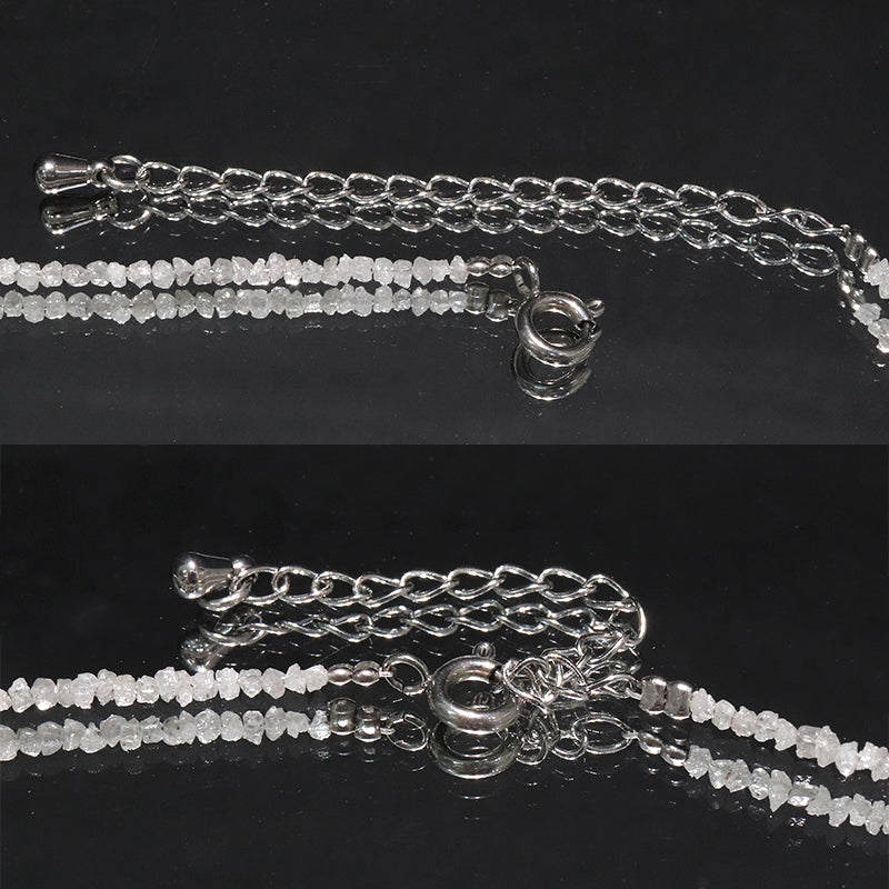 ダイヤモンド＜南アフリカ産＞　ネックレス　原石　約2mm  [co-g2333]